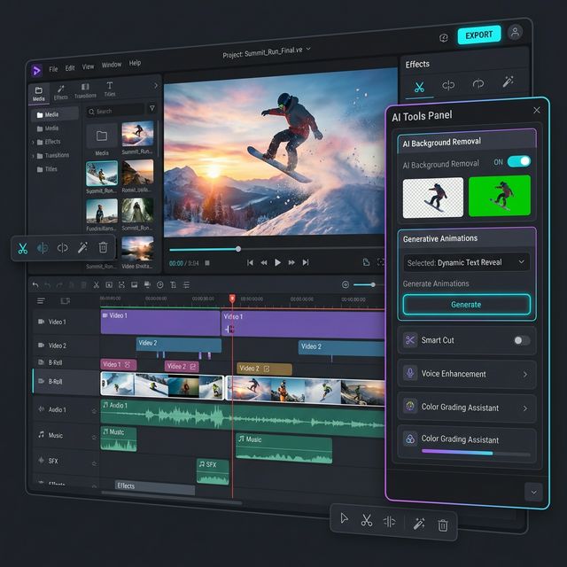 MOVCUT Desktop Interface